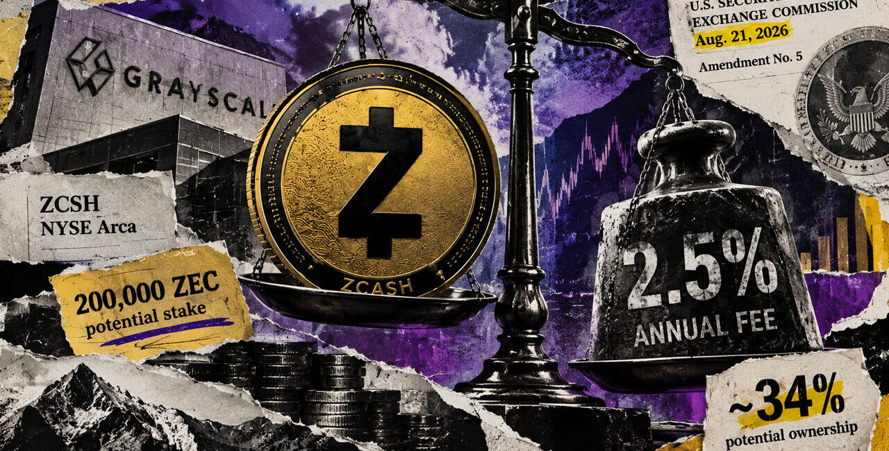 Grayscale’s Zcash ETF filing proposes a 2.5% fee and a potential 34% DCG stake