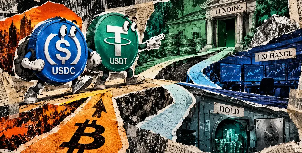 USDC and USDT growth diverges after crypto rallies